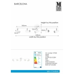 Plafon 5pł BARCELONA 107352 MARKSLOJD